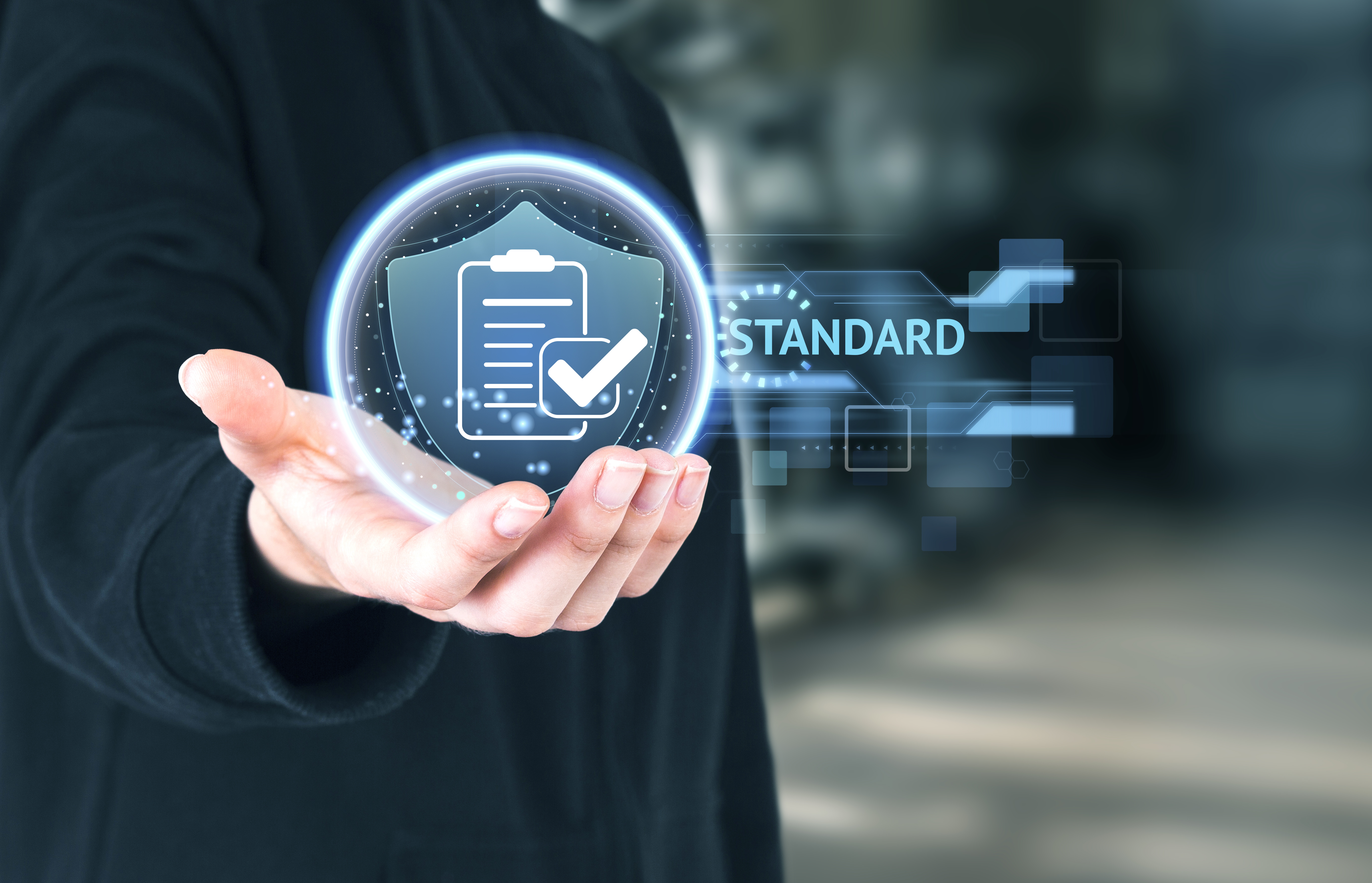 Industrial workers collaborating